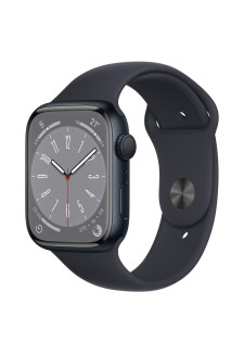 Apple Watch Série 8 45mm Noir - Bracelet Noir - Reconditionné