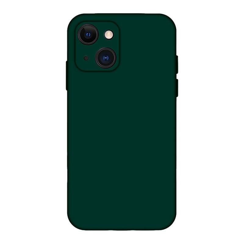 Coque silicone Vert Foncé pour iPhone 14